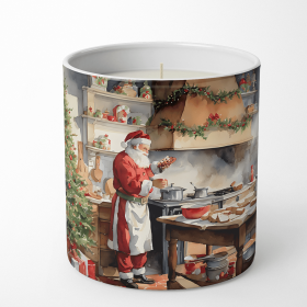 Cookies with Santa Claus Decorative Soy Candle (Design: Santa Claus 3308, size: 10 oz)