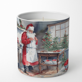 Cookies with Santa Claus Decorative Soy Candle (Design: Santa Claus 3309, size: 10 oz)
