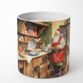 Cookies with Santa Claus Decorative Soy Candle (Design: Santa Claus 3310, size: 10 oz)