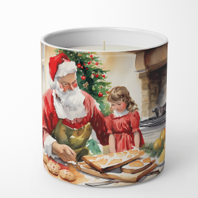 Cookies with Santa Claus Decorative Soy Candle (Design: Santa Claus 3311, size: 10 oz)