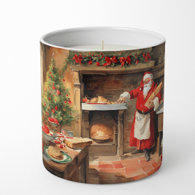 Cookies with Santa Claus Decorative Soy Candle (Design: Santa Claus 3312, size: 10 oz)