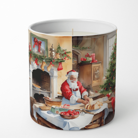Cookies with Santa Claus Decorative Soy Candle (Design: Santa Claus 3313, size: 10 oz)