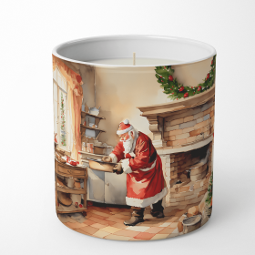 Cookies with Santa Claus Decorative Soy Candle (Design: Santa Claus 3314, size: 10 oz)