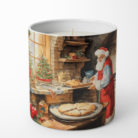 Cookies with Santa Claus Decorative Soy Candle (Design: Santa Claus 3315, size: 10 oz)