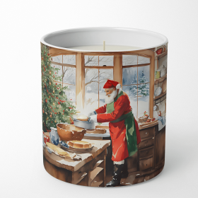 Cookies with Santa Claus Decorative Soy Candle (Design: Weihnachtsmann 3318, size: 10 oz)
