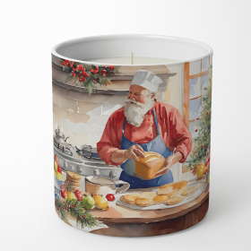 Cookies with Santa Claus Decorative Soy Candle (Design: Weihnachtsmann 3319, size: 10 oz)