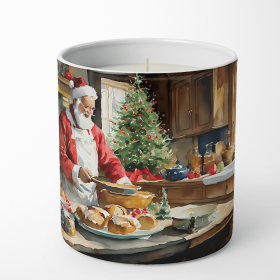 Cookies with Santa Claus Decorative Soy Candle (Design: Weihnachtsmann 3320, size: 10 oz)