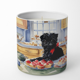 Christmas Cookies Decorative Soy Candle (Design: Affenpinscher 3705, size: 10 oz)