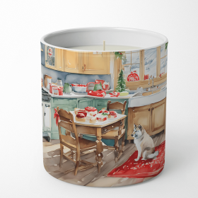 Christmas Cookies Decorative Soy Candle (Design: Alaskan Klee Kai 3710, size: 10 oz)
