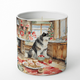 Christmas Cookies Decorative Soy Candle (Design: Alaskan Malamute 3711, size: 10 oz)