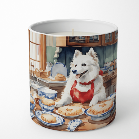 Christmas Cookies Decorative Soy Candle (Design: American Eskimo 3714, size: 10 oz)