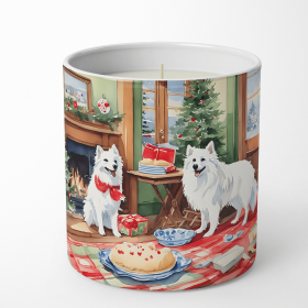 Christmas Cookies Decorative Soy Candle (Design: American Eskimo 3715, size: 10 oz)