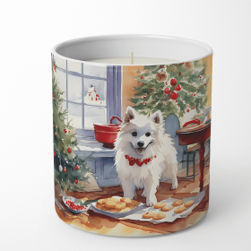 Christmas Cookies Decorative Soy Candle (Design: American Eskimo 3716, size: 10 oz)