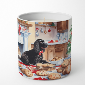 Christmas Cookies Decorative Soy Candle (Design: American Water Spaniel 3718, size: 10 oz)