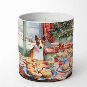 Christmas Cookies Decorative Soy Candle (Design: Basenji 3720, size: 10 oz)