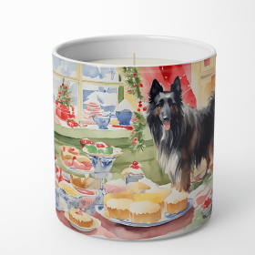 Christmas Cookies Decorative Soy Candle (Design: Belgian Sheepdog 3728, size: 10 oz)