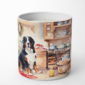 Christmas Cookies Decorative Soy Candle (Design: Bernese Mountain Dog 3730, size: 10 oz)