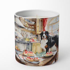 Christmas Cookies Decorative Soy Candle (Design: Bernese Mountain Dog 3731, size: 10 oz)