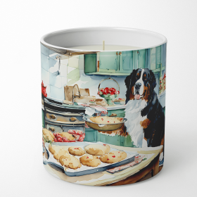 Christmas Cookies Decorative Soy Candle (Design: Bernese Mountain Dog 3732, size: 10 oz)