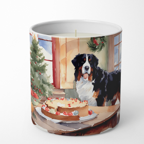 Christmas Cookies Decorative Soy Candle (Design: Bernese Mountain Dog 3734, size: 10 oz)