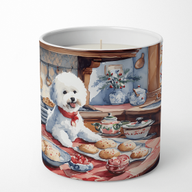 Christmas Cookies Decorative Soy Candle (Design: Bichon Frise 3735, size: 10 oz)
