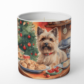 Christmas Cookies Decorative Soy Candle (Design: Cairn Terrier 3755, size: 10 oz)