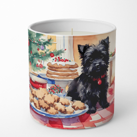 Christmas Cookies Decorative Soy Candle (Design: Cairn Terrier 3756, size: 10 oz)