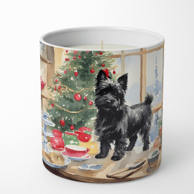 Christmas Cookies Decorative Soy Candle (Design: Cairn Terrier 3757, size: 10 oz)
