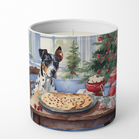 Christmas Cookies Decorative Soy Candle (Design: Catahoula 3758, size: 10 oz)