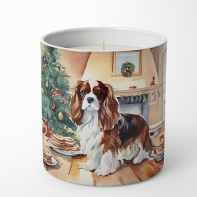 Christmas Cookies Decorative Soy Candle (Design: Cavalier Spaniel 3760, size: 10 oz)