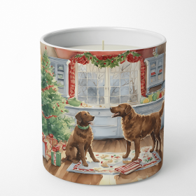 Christmas Cookies Decorative Soy Candle (Design: Chesapeake Bay Retriever 3764, size: 10 oz)