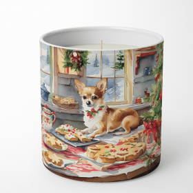 Christmas Cookies Decorative Soy Candle (Design: Chihuahua 3766, size: 10 oz)