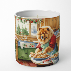 Christmas Cookies Decorative Soy Candle (Design: Chow Chow 3768, size: 10 oz)