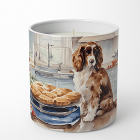 Christmas Cookies Decorative Soy Candle (Design: Cocker Spaniel 3770, size: 10 oz)