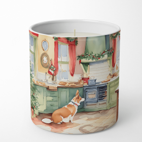 Christmas Cookies Decorative Soy Candle (Design: Corgi 3771, size: 10 oz)