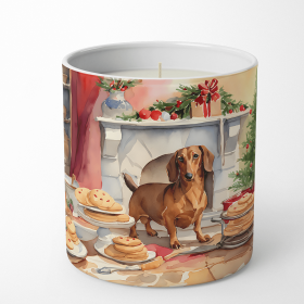 Christmas Cookies Decorative Soy Candle (Design: Dachshund 3774, size: 10 oz)
