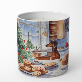 Christmas Cookies Decorative Soy Candle (Design: Dachshund 3775, size: 10 oz)