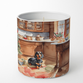 Christmas Cookies Decorative Soy Candle (Design: Dachshund 3776, size: 10 oz)