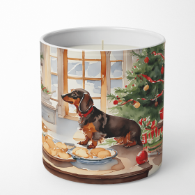 Christmas Cookies Decorative Soy Candle (Design: Dachshund 3777, size: 10 oz)