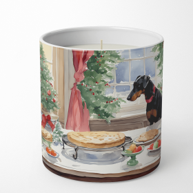 Christmas Cookies Decorative Soy Candle (Design: Doberman Pinscher 3778, size: 10 oz)