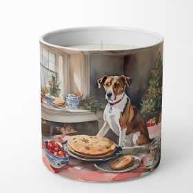 Christmas Cookies Decorative Soy Candle (Design: English Foxhound 3787, size: 10 oz)