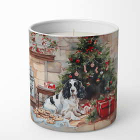 Christmas Cookies Decorative Soy Candle (Design: English Springer Spaniel 3788, size: 10 oz)