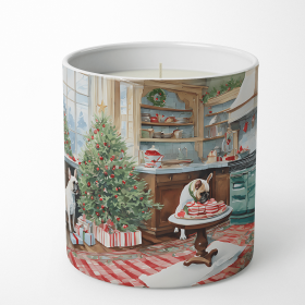 Christmas Cookies Decorative Soy Candle (Design: French Bulldog 3793, size: 10 oz)