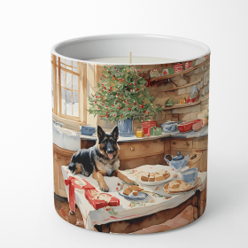 Christmas Cookies Decorative Soy Candle (Design: German Shepherd 3798, size: 10 oz)