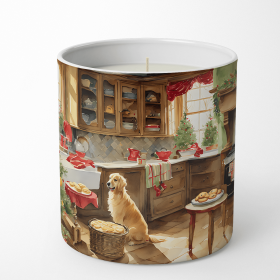 Christmas Cookies Decorative Soy Candle (Design: Golden Retriever 3801, size: 10 oz)