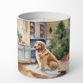 Christmas Cookies Decorative Soy Candle (Design: Golden Retriever 3802, size: 10 oz)