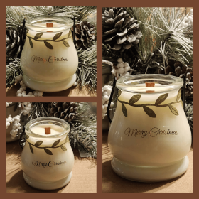 Lantern holiday theme soy candle (Scent: Pineapple Sage)