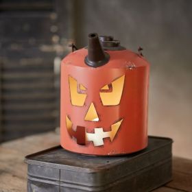 Carved Pumpkin Fuel Can Luminary (options: carved fuel)