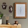 Handmade wooden display rack - Wall mounted display rack - Decorative wooden wall rack - Crystal stone storage rack - Hanging candle holder wall decor