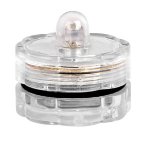 3Pcs Submersible LED Tea Lights Waterproof Candle Lights Battery Operated Decor Lamp (Color: Gray, size: One size)